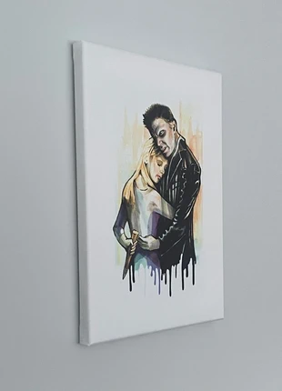 Original Art Canvas Print Inspired by ‘Buffy the Vampire Slayer’ (Buffy & Angel), brand: Art, condition: New without tags, £10.00, £11.20 includes Buyer Protection