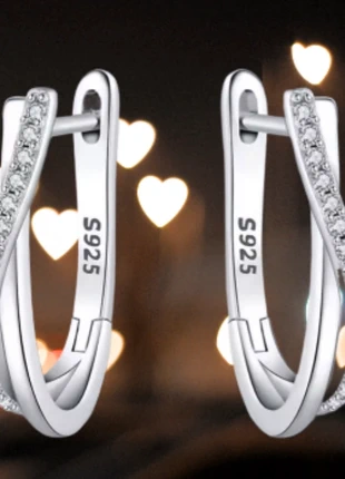 Boucles torsadées argent, brand: la boutique des envies, condition: New with tags, €11.00, €12.25 includes Buyer Protection