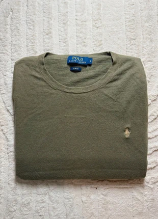 Pull Ralph Lauren vert kaki | Taille L | Coupe slim fit | Logo brodé poitrine, marca: Ralph Lauren, estado: Muy bueno, tamaño: L, 25,00 €, 26,95 € Protección al comprador incluida