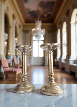 Church candlesticks - for thicker candles, brand: beau brocante, condizioni: Ottime, €34.00, €36.40 include la Protezione acquisti