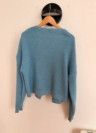 Cardigan bleu en laine recyclée UPÉ, marque: UPÉ, état: Très bon état, taille: S / 36 / 8, 20,00 €, 21,70 € Protection acheteurs incluse