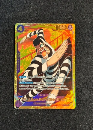 Onepiece CardGame - Mr2 Bon Kurei prb02, marke: OnePiece, zustand: Sehr gut, 15,00 €, 16,45 € inklusive Vinted-Käuferschutz