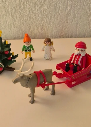 Playmobil kerstman, arreslee, rendier, elf, engel, kerstboom en cadeautje, merk: Playmobil, staat: Heel goed, maat: Universeel, € 19,95, € 21,65 inclusief Kopersbescherming