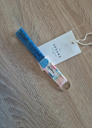 Porte-clés Sézane rose (upcyclé tote bag), marque: Sézane, état: Neuf sans étiquette, 7,00 €, 8,05 € Protection acheteurs incluse