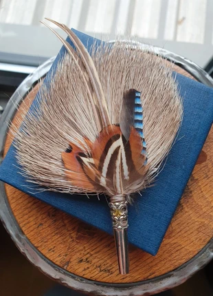 Broche, plumet à chapeau de chasse, marca: Fait Main, estado: Nuevo sin etiquetas, 24,50 €, 26,43 € Protección al comprador incluida