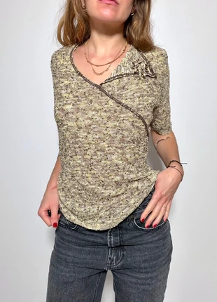 Top t-shirt vintage 2000s y2k 90s hippie bohème en maille, marque: Vintage Dressing, état: Très bon état, taille: M / 38 / 10, 24,00 €, 25,90 € Protection acheteurs (Pro) incluse