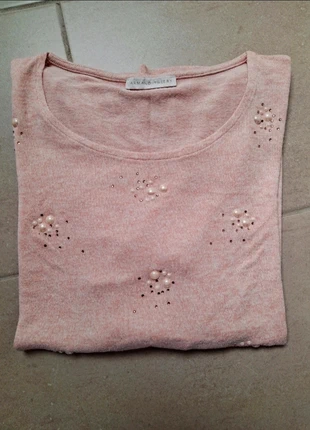 Pull fin Armand Thiery XL, taille 4 viscose avec strass et perles, brand: Armand Thiery, condition: Very good, size: XL / 42 / 14, €6.80, €7.84 includes Buyer Protection