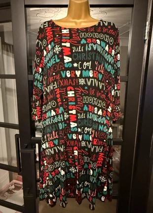 🎄 nutmeg christmas slogan swing dress - uk 18, brand: Nutmeg, condition: Very good, size: L / UK 16-18, £3.00, £3.85 includes Buyer Protection