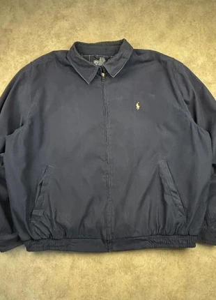 Veste Harrington Ralph Lauren bleu marine logo brodé crème vintage - taille XL, brand: Ralph Lauren, condizioni: Ottime, taglia: XL, €79.90, €84.60 include la Protezione acquisti Pro