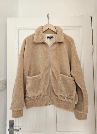 In the style beige brown uk size 8 teddy bear jacket winter autumn cute cosy warm coat, brand: In The Style, condition: Very good, size: S / UK 8-10, £10.00, £11.20 includes Buyer Protection