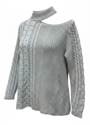 Pull asymétrique tricoté gris clair Made in Italy taille Xl, brand: Made In Italy, condition: Very good, size: XL / 42 / 14, €9.00, €10.15 includes Buyer Protection Pro