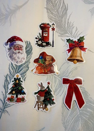 Red Christmas sticker pack, merk: Stickers, staat: Nieuw met prijskaartje, € 1,00, € 1,75 inclusief Kopersbescherming