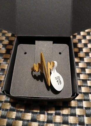 Bague dorée en Acier Inoxydable – NEUF, marque: Tendance, état: Neuf avec étiquette, taille: 16,9 mm, 4,90 €, 5,85 € Protection acheteurs (Pro) incluse