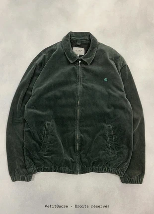 Veste Harrington Carhartt wip Verte Velours côtelés Modèle Madison Corduroy Jacket - Taille L #1057, brand: Carhartt, condition: Very good, size: L, €109.00, €115.15 includes Buyer Protection Pro
