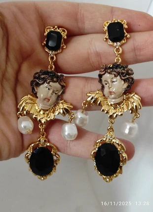 Boucles d'oreilles vintage signé angelot rococo baroque, marke: Vintage Dressing, zustand: Sehr gut, 30,00 €, 32,20 € inklusive Vinted-Käuferschutz