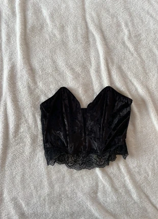 Vintage velvet black corset/top y2k 00s new, marque: Vintage Dressing, état: Neuf sans étiquette, taille: S / 36 / 8, 10,00 €, 11,20 € Protection acheteurs incluse