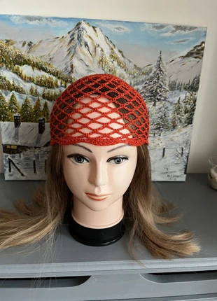 Chapeau Toque Bonnet Bob hat hut hoed hattur gorro chapéu cappello Orange foncé crochet, marque: Fait Main, état: Neuf sans étiquette, taille: Taille unique, 11,50 €, 12,78 € Protection acheteurs incluse