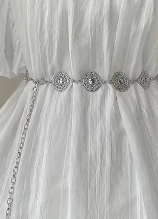 Ceinture argentée élégante – 110 cm, marca: Zara, estado: Muy bueno, tamaño: 110 cm, 5,00 €, 5,95 € Protección al comprador incluida