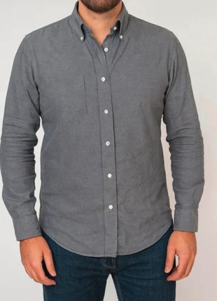 🩶 Chemise grise élégante Regent Street – 100% coton, haute qualité Taille M, marca: Regent, estado: Muito bom, tamanho: M, €7.00, €8.05 inclui Proteção do Comprador