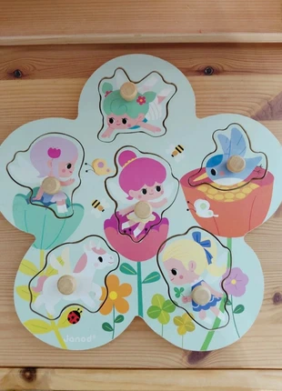 Puzzle en bois Les fées Janod, marca: Janod, estado: Muito bom, tamanho: Tamanho único, €5.50, €6.48 inclui Proteção do Comprador