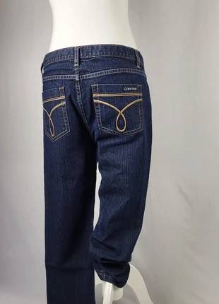 Jean Calvin Klein Jeans femme skinny bleu foncé coutures dorées denim stretch taille 10 US, marke: Calvin Klein, zustand: Sehr gut, größe: M / 38 / 10, 19,00 €, 20,65 € beinhaltet Vinted-Käuferschutz Pro