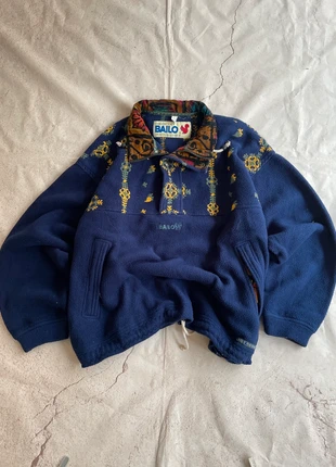 Vintage Bailo multicolor patterned fleece boxy fit, marque: Vintage Dressing, état: Très bon état, taille: XL, 30,00 €, 32,20 € Protection acheteurs incluse