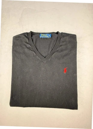 polo ralph lauren pull noir col v logo rouge brodé coton maille fine homme taille M “725”, marque: Ralph Lauren, état: Très bon état, taille: M, 26,00 €, 28,00 € Protection acheteurs (Pro) incluse