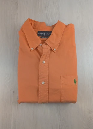 Chemise Ralph Lauren Uni Manches Longues Orange Logo Vert / Taille XXL / 130, marque: Ralph Lauren, état: Très bon état, taille: XXL, 28,00 €, 30,10 € Protection acheteurs (Pro) incluse