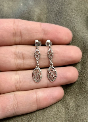 Boucles d’oreilles en argent massif filigrané, marca: Argent, estado: Muito bom, €22.85, €24.69 inclui Proteção do Comprador Pro