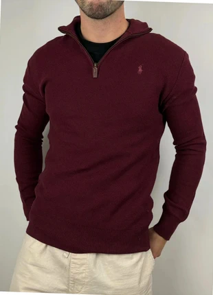 Pull bordeaux half zip Ralph Lauren taille M, brand: Ralph Lauren, condition: Very good, size: M, €67.00, €71.05 includes Buyer Protection Pro