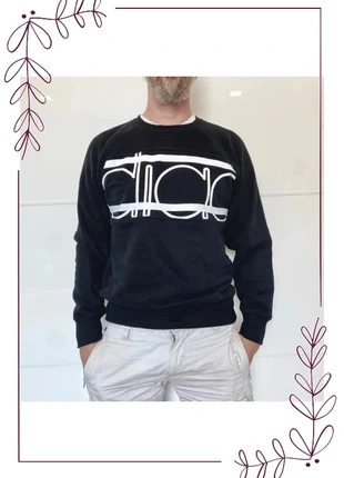 Diadora - sweat crewneck noir serigraphié lettre géante - taille L, brand: Diadora, condition: Very good, size: L, €35.00, €37.45 includes Buyer Protection Pro