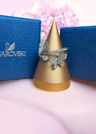 Bague Inspiration Style Swarovski Zircon Papillon Argenté Strass Luxe Oldmoney Glamour, marque: Swarovski, état: Très bon état, taille: 18,1 mm, 22,00 €, 23,80 € Protection acheteurs incluse