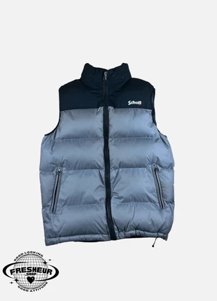 Doudoune Sans Manche d'Hiver Schott Chaud Gris & Noir - XS (C108), marque: Schott, état: Très bon état, taille: XS, 29,00 €, 31,15 € Protection acheteurs (Pro) incluse