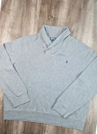 Pull col rond à boutons Ralph Lauren gris logo brodé taille XXL Rl025, marke: Polo Ralph Lauren, zustand: Gut, größe: XXL, 14,00 €, 15,40 € inklusive Vinted-Käuferschutz