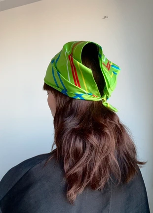 Green scarf bandana, brand: Vintage, condition: Very good, €5.00, €5.95 includes Buyer Protection