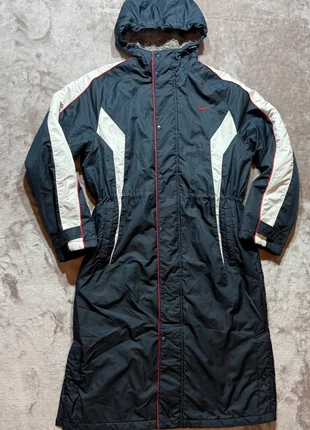 Manteau long Nike vintage XL – Bench Coat doublé polaire – Bleu marine / Blanc / Rouge, marque: Nike, état: Très bon état, taille: XL, 39,90 €, 42,60 € Protection acheteurs incluse