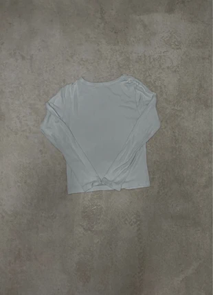 T-shirt manches longues Stradivarius blanc – Taille S – Basique & élégant, marca: Stradivarius, estado: Bom, tamanho: S / 36 / 8, €3.00, €3.85 inclui Proteção do Comprador