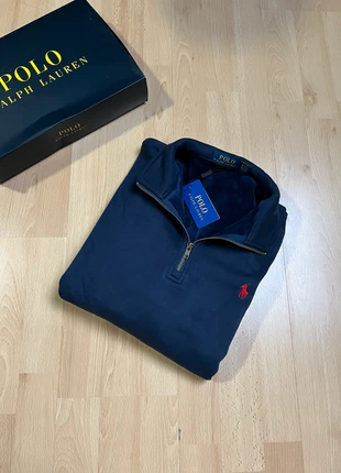 Pull camionneur 1/4 zips half zips Ralph Lauren Bleu Logo brodé rouge - Taille M, marke: Ralph Lauren, zustand: Neu, mit Etikett, größe: M, 70,00 €, 74,20 € inklusive Vinted-Käuferschutz