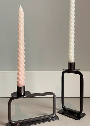 Kandelaar kaarsenhouder Jens living decoratie staalkleur, merk: Jen's, staat: Goed, € 5,00, € 5,95 inclusief Kopersbescherming