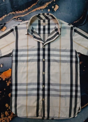 Chemise Burberry à carreaux beige classique – Taille 14Y / 164 cm – Excellent état, merk: Burberry, staat: Heel goed, maat: 14 jaar / 164 cm, € 40,00, € 42,70 inclusief Kopersbescherming