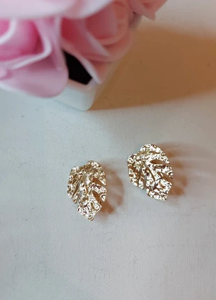 Boucles d'oreilles acier petites feuilles dorées oreilles NON percées clips, marca: Clips, estado: Muito bom, €9.90, €11.10 inclui Proteção do Comprador