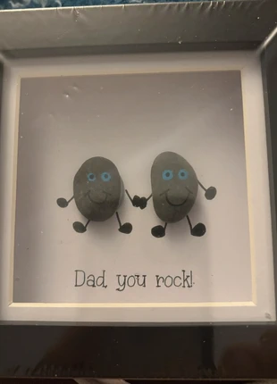 Pebble Art Frame – Dad, You Rock!, condition: New with tags, £6.50, £7.53 includes Buyer Protection