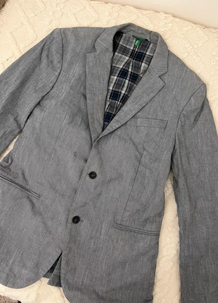 Pinstripe denim jacket Benetton men’s size 54 (fits XL/XXL) 100% cotton, marca: Benetton, estado: Nuevo sin etiquetas, tamaño: 54, 9,00 €, 10,15 € Protección al comprador incluida