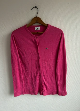 Cardigan Lacoste Fuchsia 📏 L, marca: Lacoste, estado: Muy bueno, tamaño: L / 40 / 12, 25,00 €, 26,95 € Protección al comprador Pro incluida