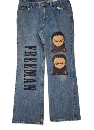 Jean Eddie Bauer custom Freeman anime vintage 2000s streetwear Y2K denim bleu regular fit, brand: Eddie Bauer, condition: Very good, size: L, €29.00, €31.15 includes Buyer Protection