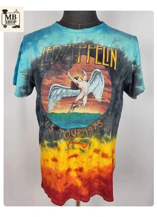 T-shirt graphique vintage multicolore Led Zeppelin U.S. Tour 1975 - 100% coton Taille M, marke: Led Zeppelin, zustand: Gut, größe: M, 15,90 €, 17,40 € beinhaltet Vinted-Käuferschutz Pro