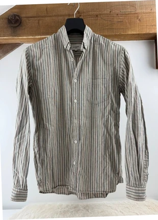 Chemise à rayures Octobre Éditions Charlie – Beige – Taille M – Très bon état, marque: Octobre Editions, état: Très bon état, taille: M, 60,00 €, 63,70 € Protection acheteurs incluse