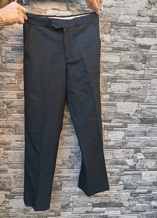 Trattabile pantalone vintage sartoriale nero/grigio taglia s m gamba fondo largounisex, brand: Vintage Dressing, condizioni: Nuovo senza cartellino, taglia: M, €10.00, €11.20 include la Protezione acquisti