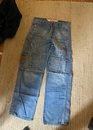 Jean baggy vintage Y2K pockets 2000s, marque: y2k, état: Très bon état, taille: XL, 15,00 €, 16,45 € Protection acheteurs incluse