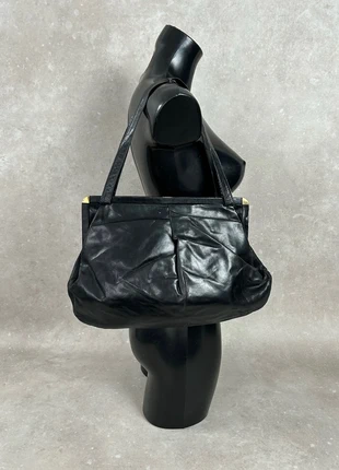 Sac à main/ Porté épaule en Cuir Noir Vintage 90s 80s 00s  B31, brand: Vintage Dressing, condizioni: Buone, €25.00, €26.95 include la Protezione acquisti Pro